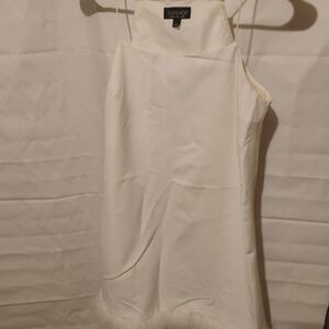 Topshop White Sleeveless Dress